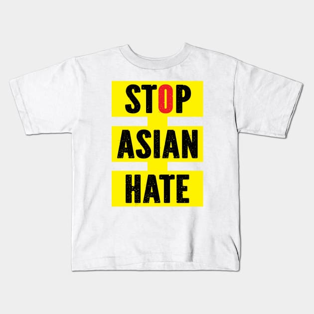 Stop Asian Hate Kids T-Shirt by Madelyn_Frere